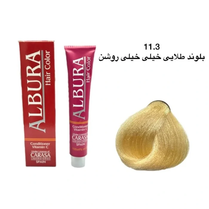 رنگ موی آلبورا شماره 11.3 بلوند طلایی خیلی خیلی روشن
