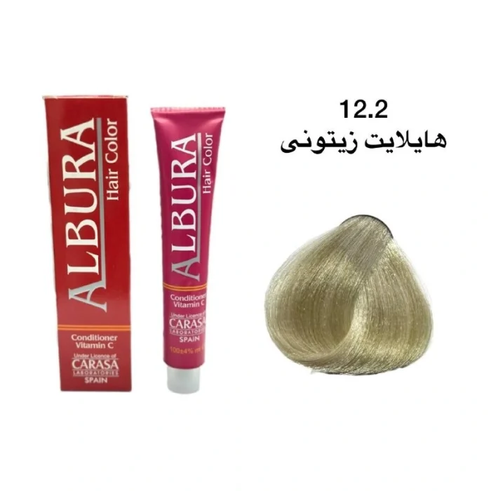 رنگ موی آلبورا شماره ۱۲.۲ هایلایت زیتونی