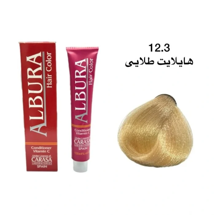 رنگ موی آلبورا شماره ۱۲.۳ هایلایت طلایی