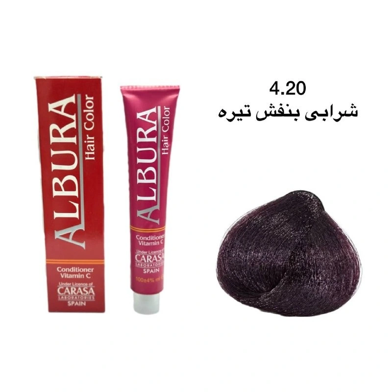 رنگ موی آلبورا شماره 4.20 شرابی بنفش تیره