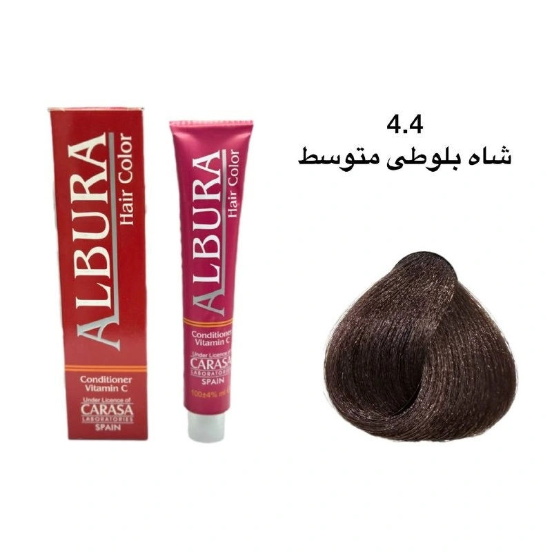 رنگ موی آلبورا شماره 4.4 شاه بلوطی متوسط