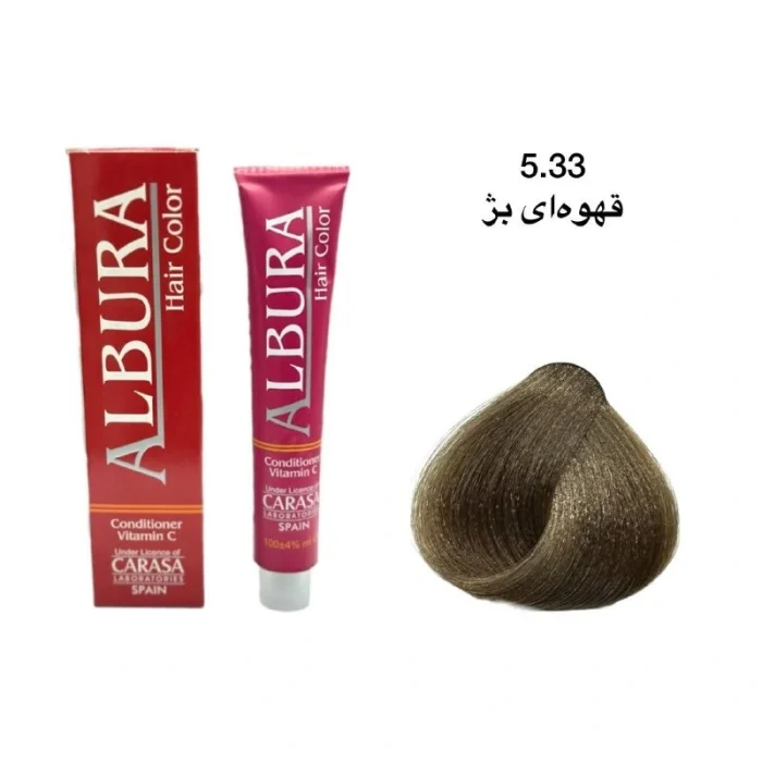 رنگ موی آلبورا شماره 5.33 قهوه‌ای بژ