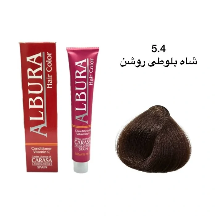 رنگ موی آلبورا شماره 5.4 شاه بلوطی روشن