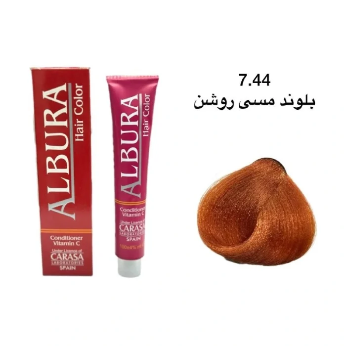 رنگ موی آلبورا شماره ۷.۴۴ بلوند مسی روشن