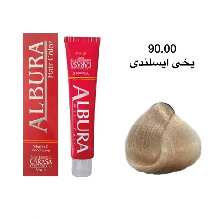 رنگ موی آلبورا شماره ۹۰.۰۰ یخی ایسلندی