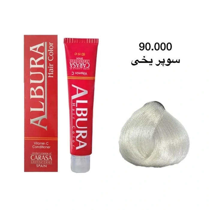 رنگ موی آلبورا شماره ۹۰.۰۰۰ سوپر یخی