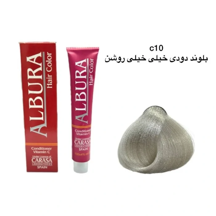 رنگ موی آلبورا شماره C10-11.۱ بلوند دودی خیلی خیلی روشن