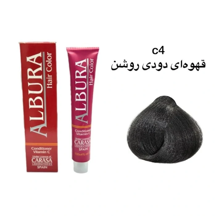 رنگ موی آلبورا شماره C4-5.۱ قهوه‌ای دودی روشن