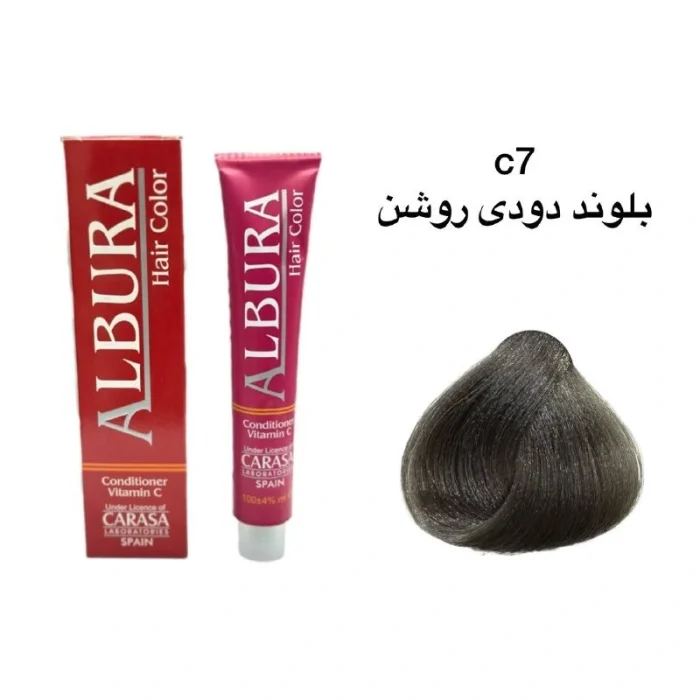 رنگ موی آلبورا شماره C7-8.۱ بلوند دودی روشن