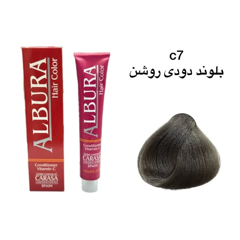 رنگ موی آلبورا شماره C7-8.۱ بلوند دودی روشن
