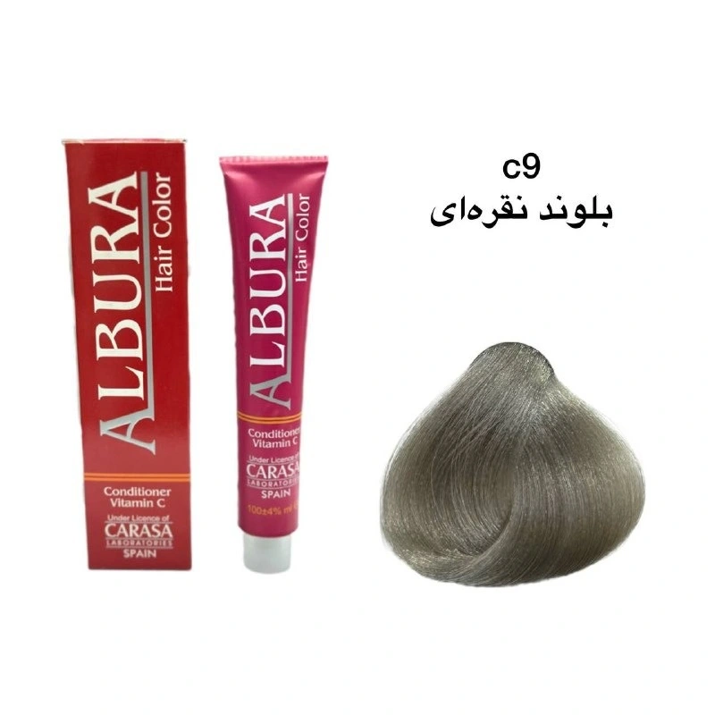 رنگ موی آلبورا شماره C9-10.۱ بلوند نقره ای