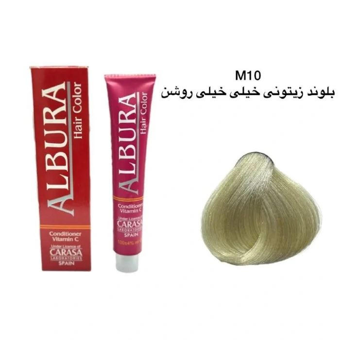 رنگ موی آلبورا شماره 11.2-M10 بلوند زیتونی خیلی خیلی روشن