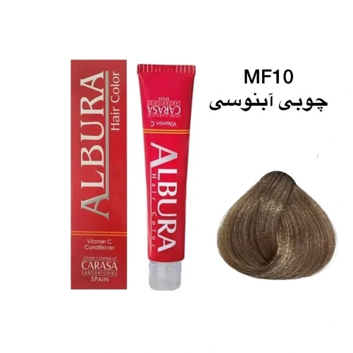 رنگ موی آلبورا شماره MF10 چوبی آبنوسی