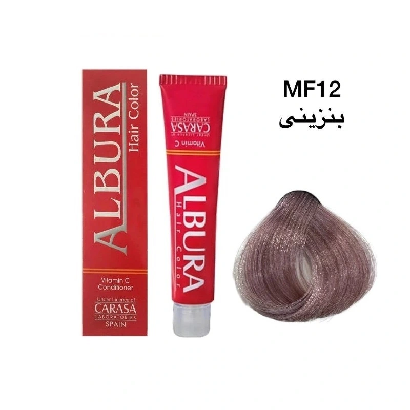رنگ موی آلبورا شماره MF12 بنزینی