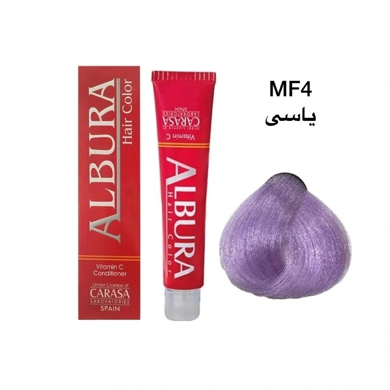 رنگ موی آلبورا شماره MF4 یاسی