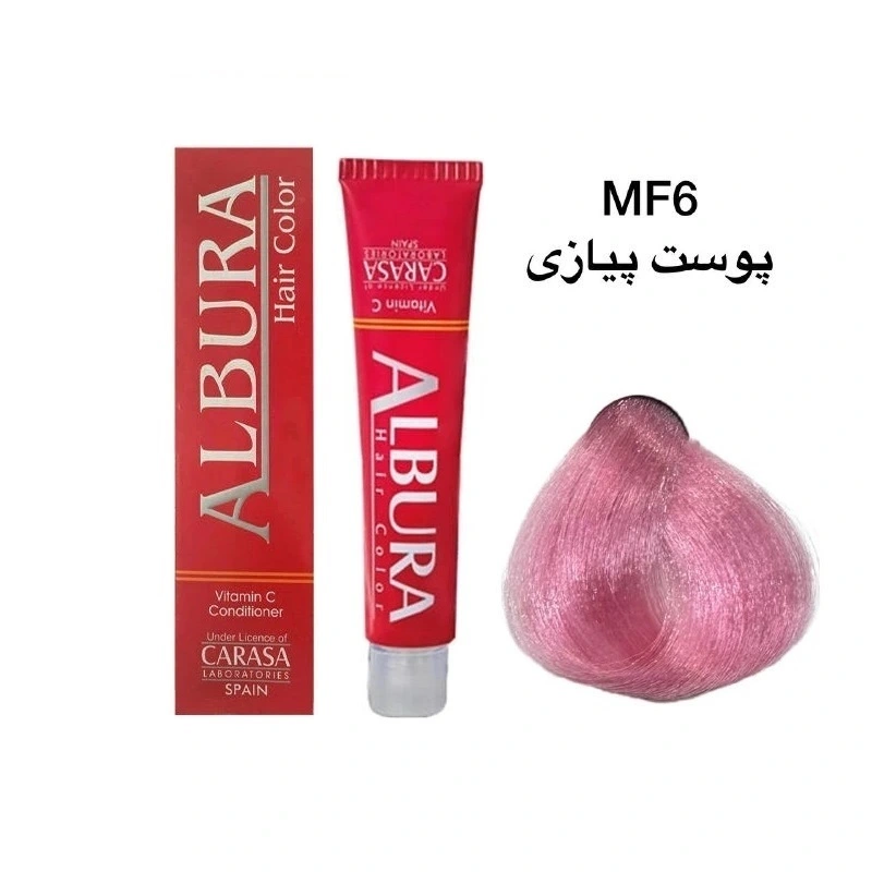 رنگ موی آلبورا شماره MF6 پوست پیازی