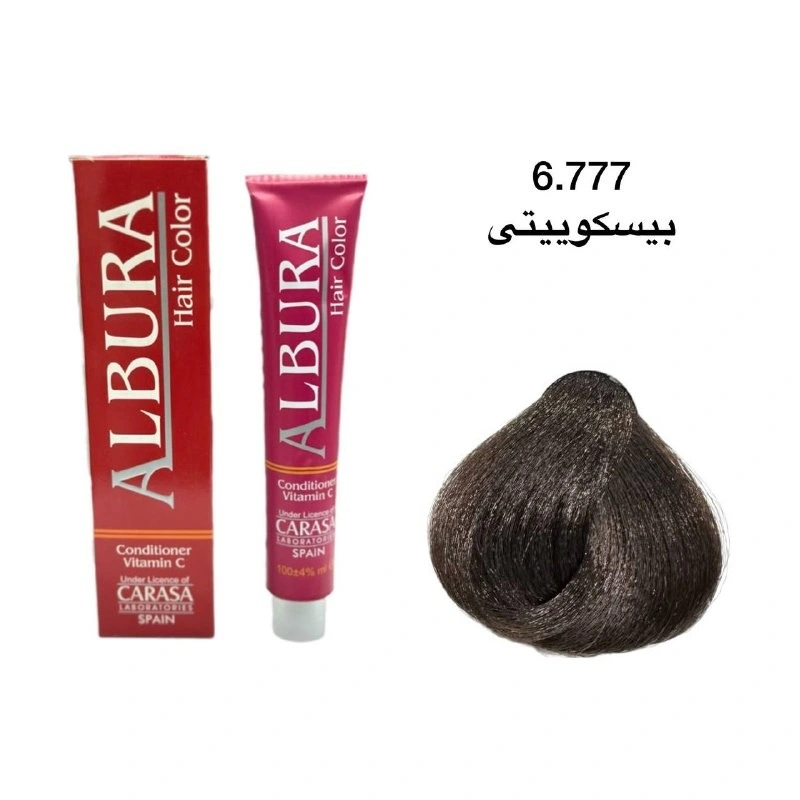 رنگ موی آلبورا شماره ۶.۷۷۷ بیسکویتی متوسط