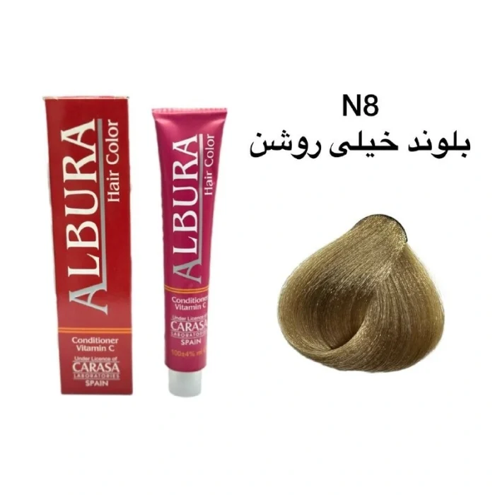 رنگ موی آلبورا شماره N8-9.0 بلوند خیلی روشن