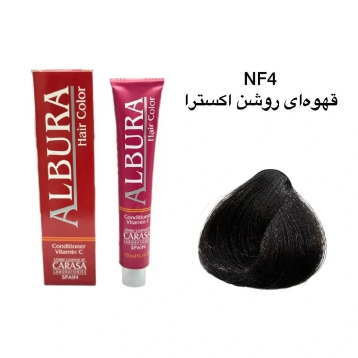 رنگ موی آلبورا شماره NF4-5.۰۰ قهوه‌ای روشن اکسترا