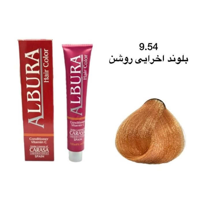 رنگ موی آلبورا شماره ۹.۵۴ بلوند اخرایی روشن