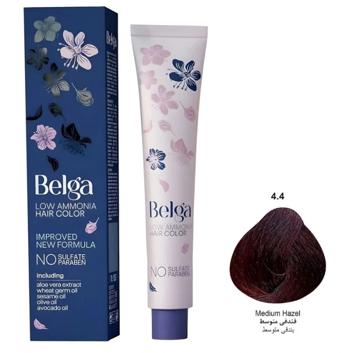 رنگ مو بلگا شماره 4.4 فندقی متوسط